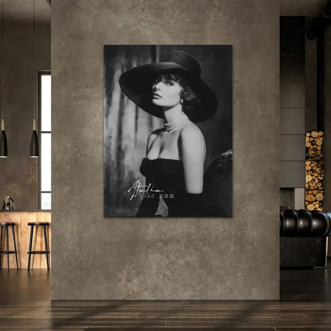 Sophia Loren Italia Alu Dibond Wandbild