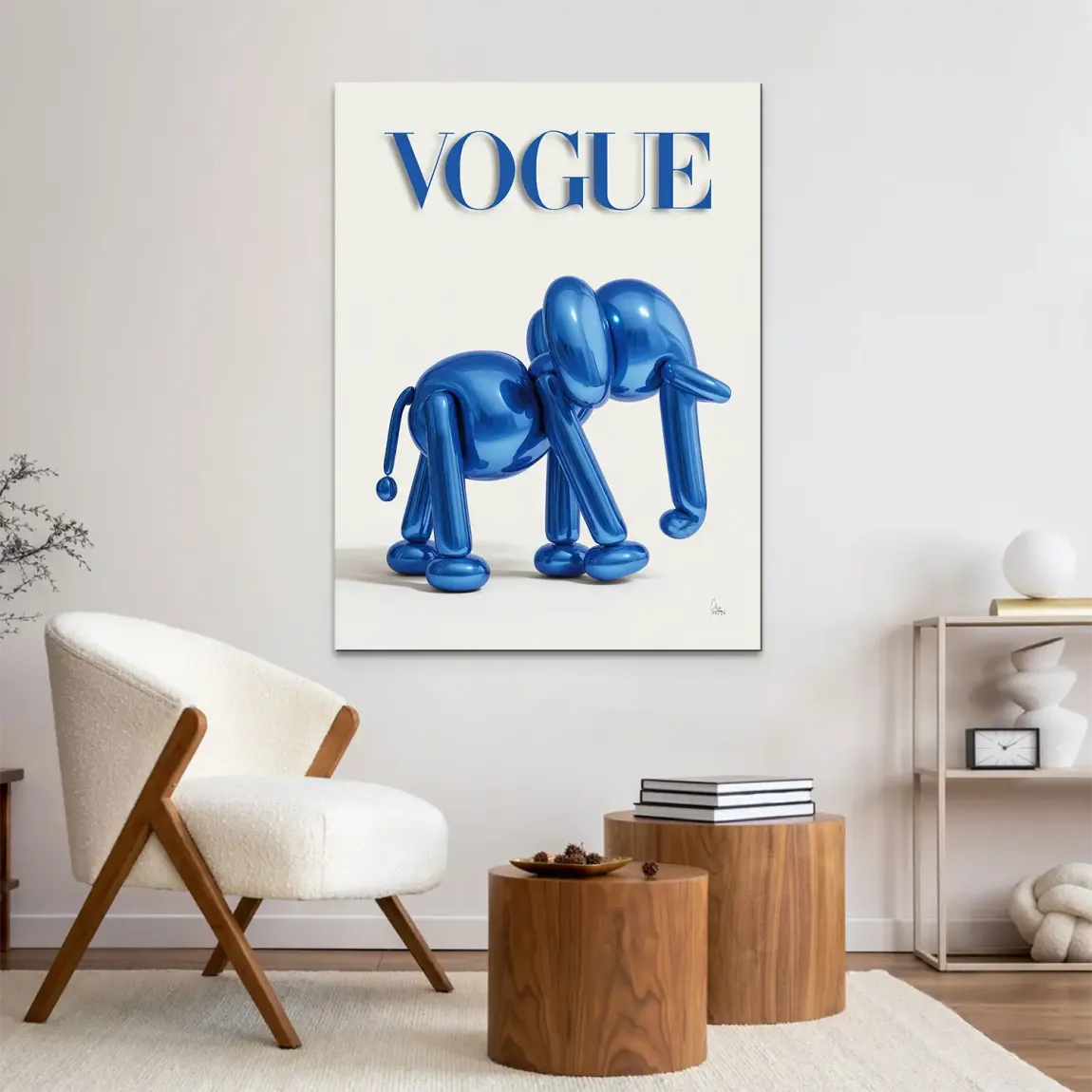Ballon Elefant Chic Alu Dibond Wandbild