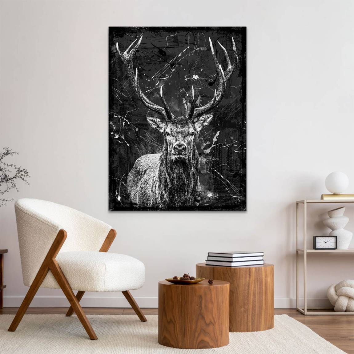 Hirsch Prestige Alu Dibond Wandbild