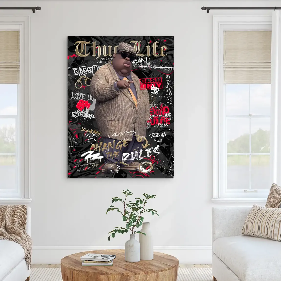 Thug Life Royalty Alu Dibond Bild INGALERIE
