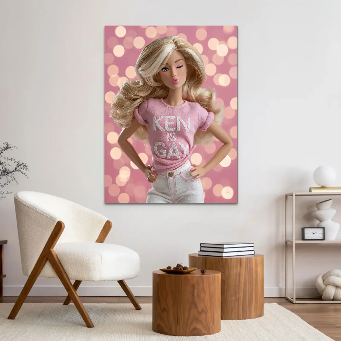 Barbie Ken is Gay Alu Dibond Wandbild
