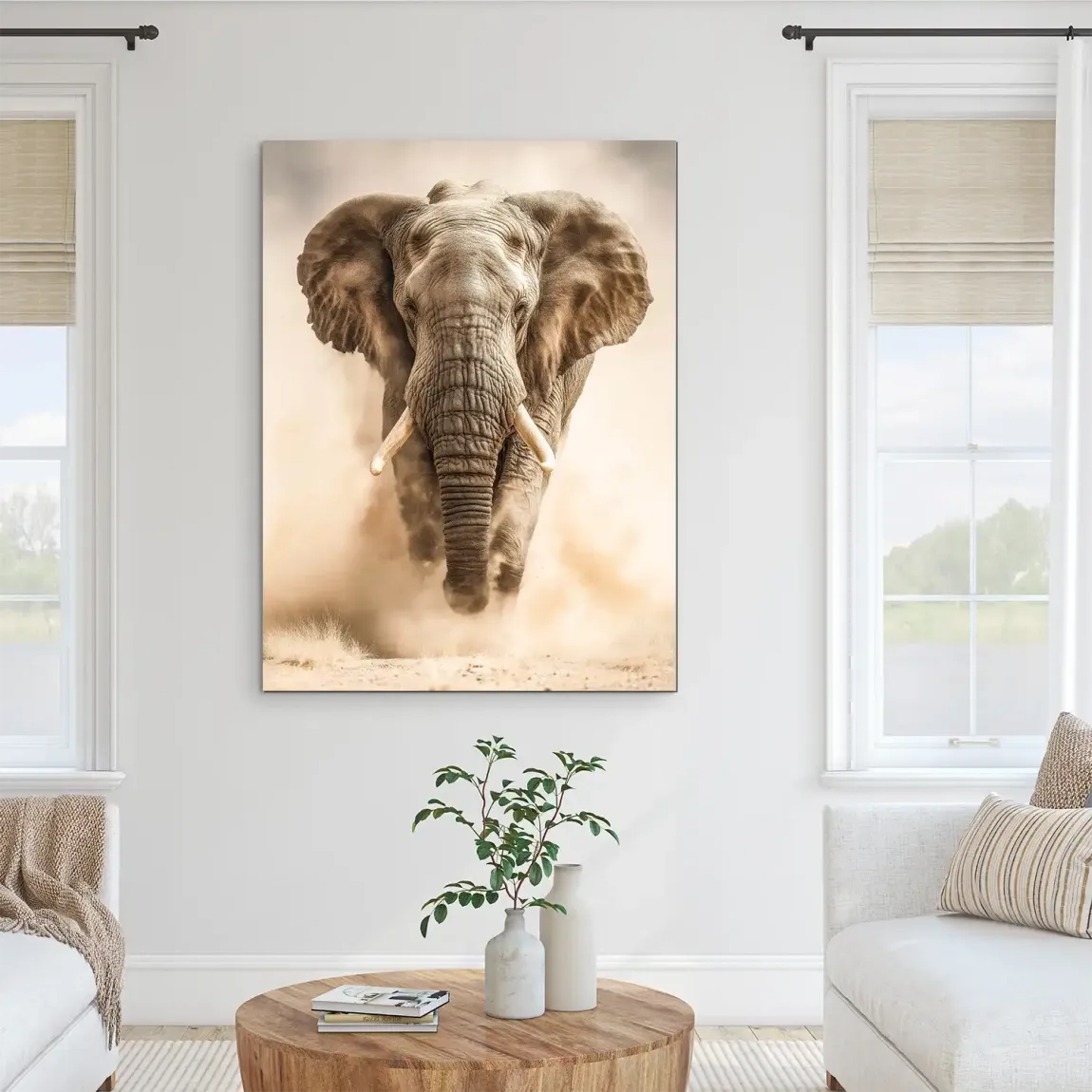Emperor of the Savannah Alu Dibond Bild INGALERIE