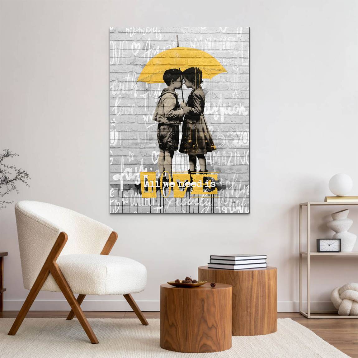 All We Need Alu Dibond Wandbild