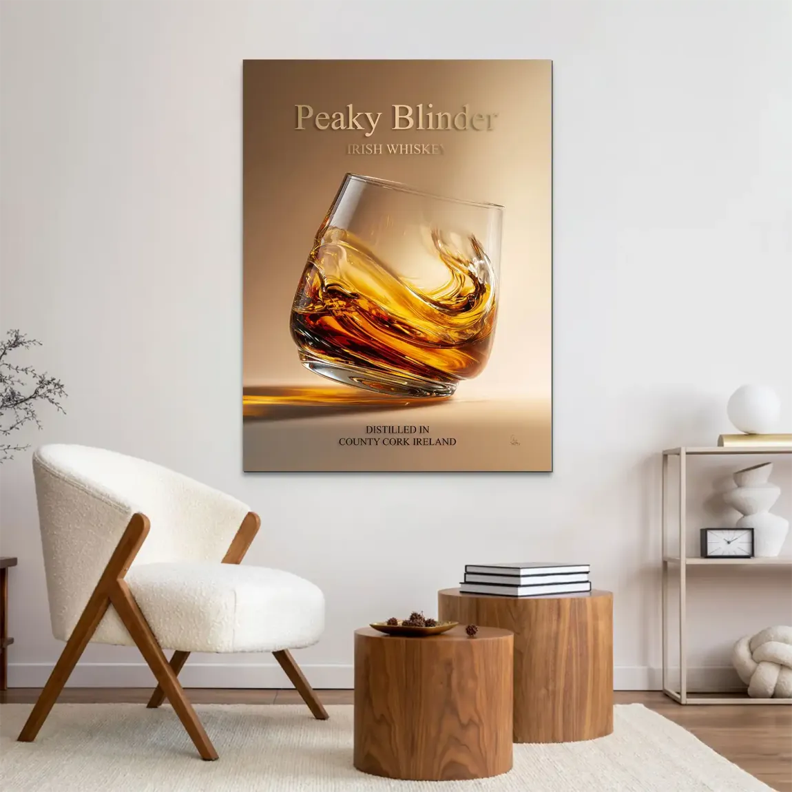 Peaky Whiskey Alu Dibond Wandbild