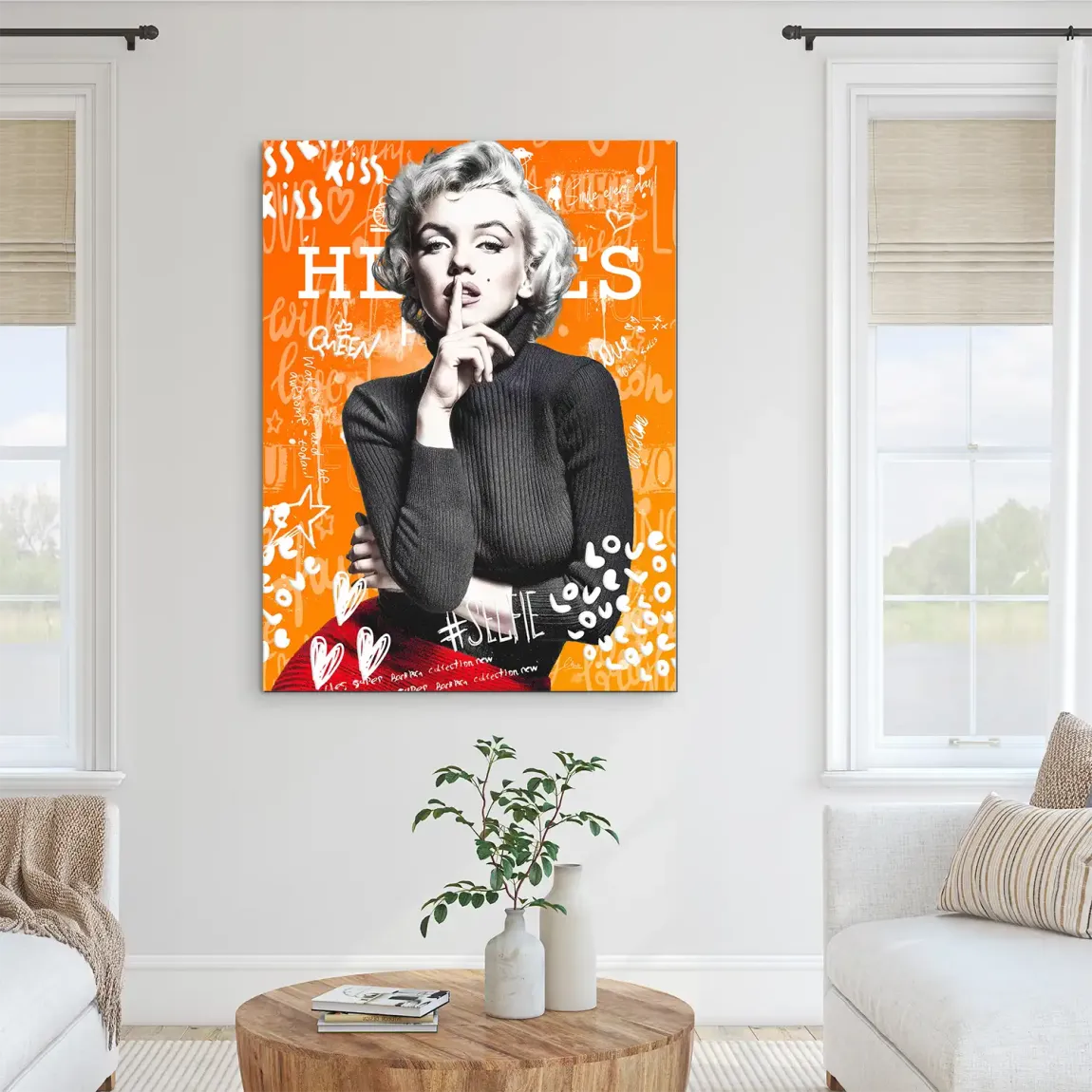 Queen of Silence Pop Alu Dibond Bild INGALERIE