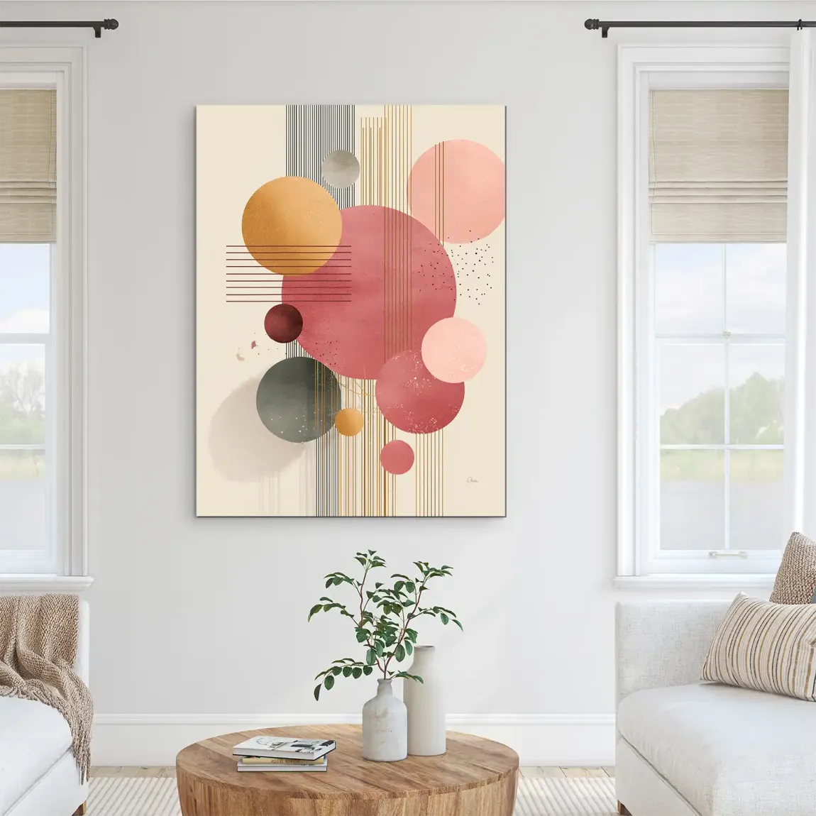 Circles of Serenity Alu Dibond Bild INGALERIE