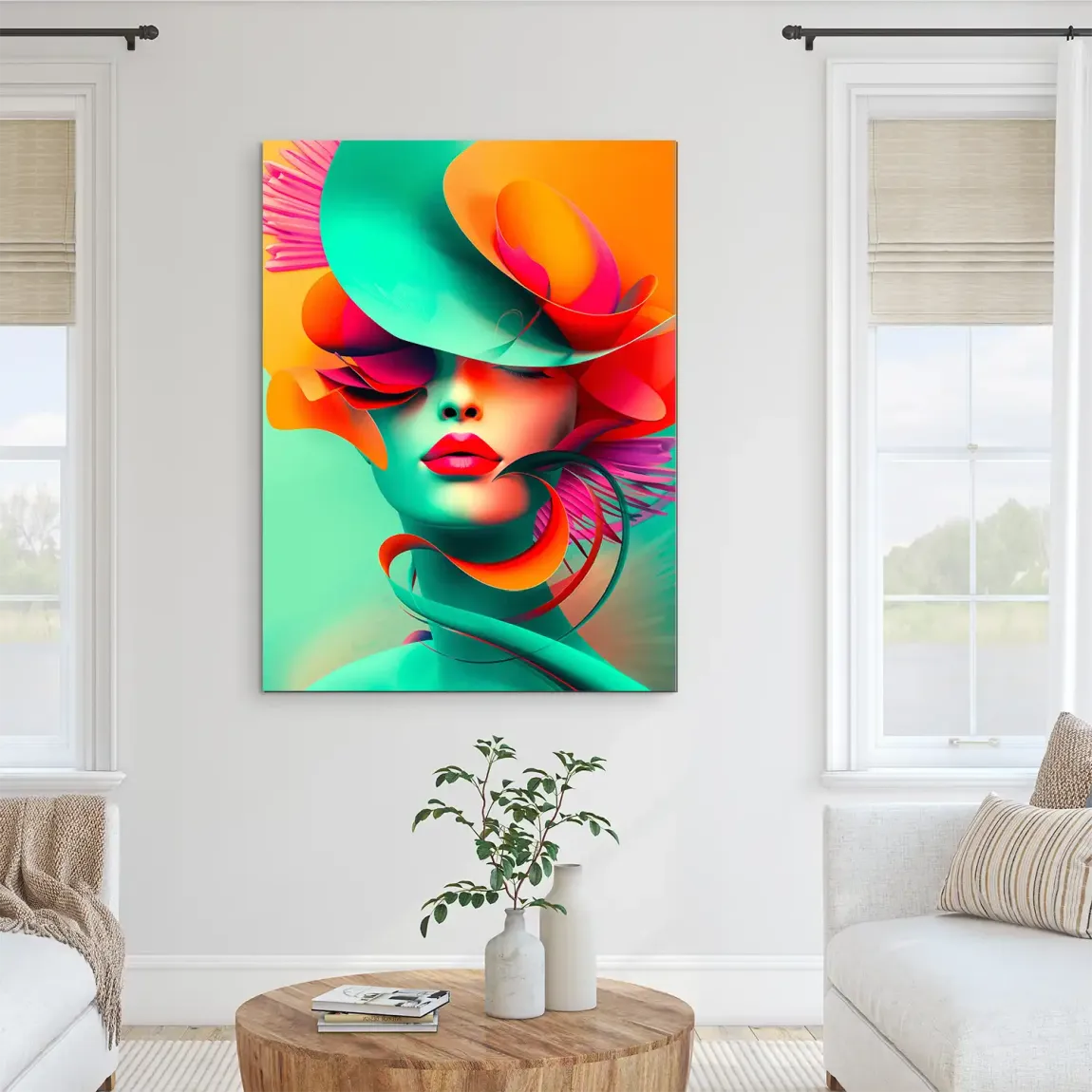 Neonpoesie der Stille Alu Dibond Bild INGALERIE