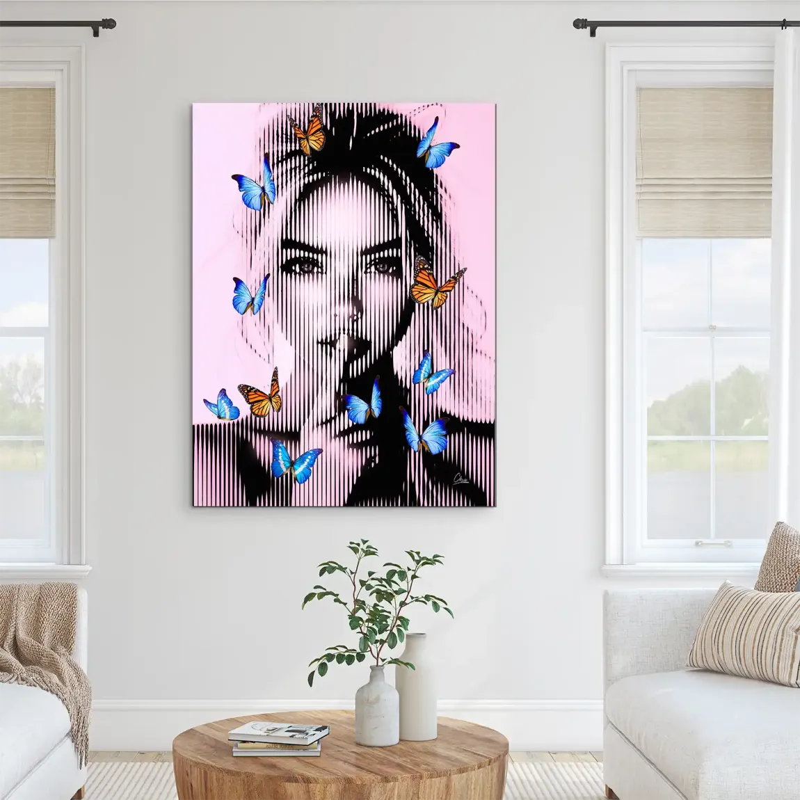 Silent Butterfly Alu Dibond Bild INGALERIE