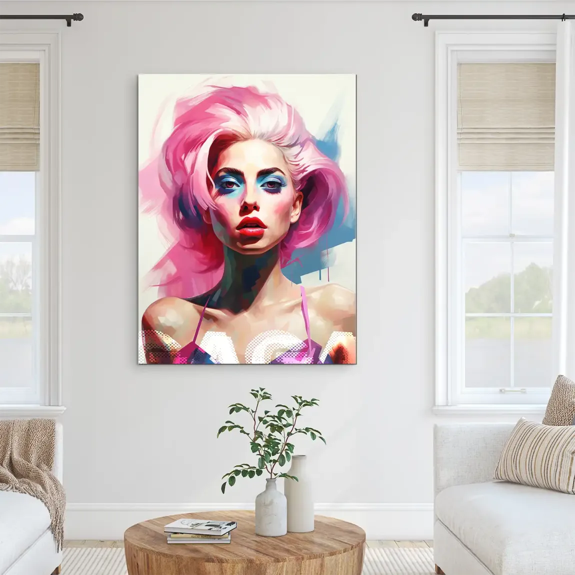 Lady G. in Color Alu Dibond Bild INGALERIE