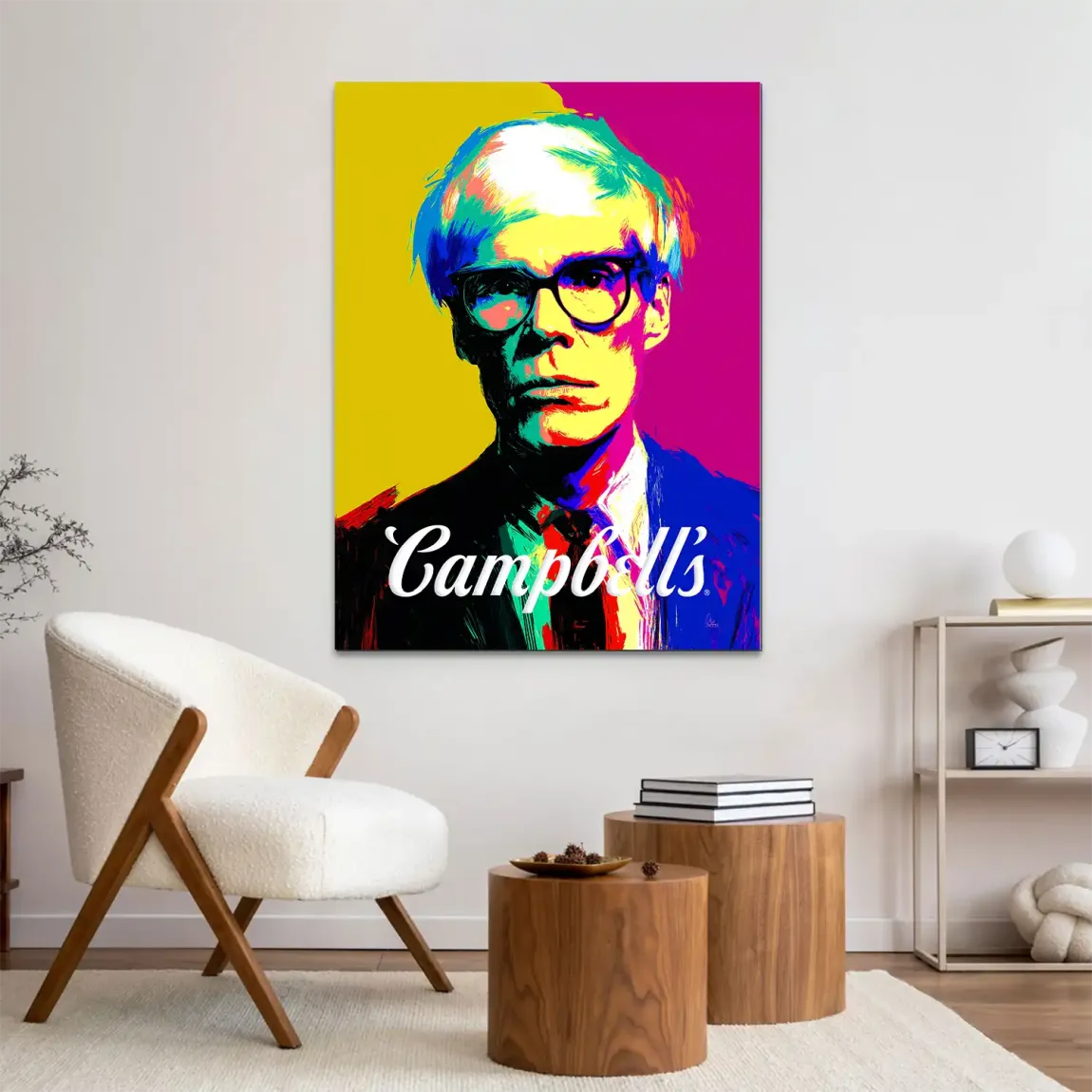 Campbell Popart Alu Dibond Wandbild