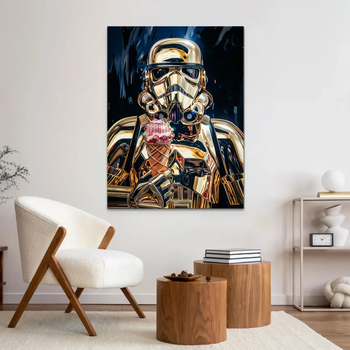 Stormtrooper Eis Alu Dibond Wandbild