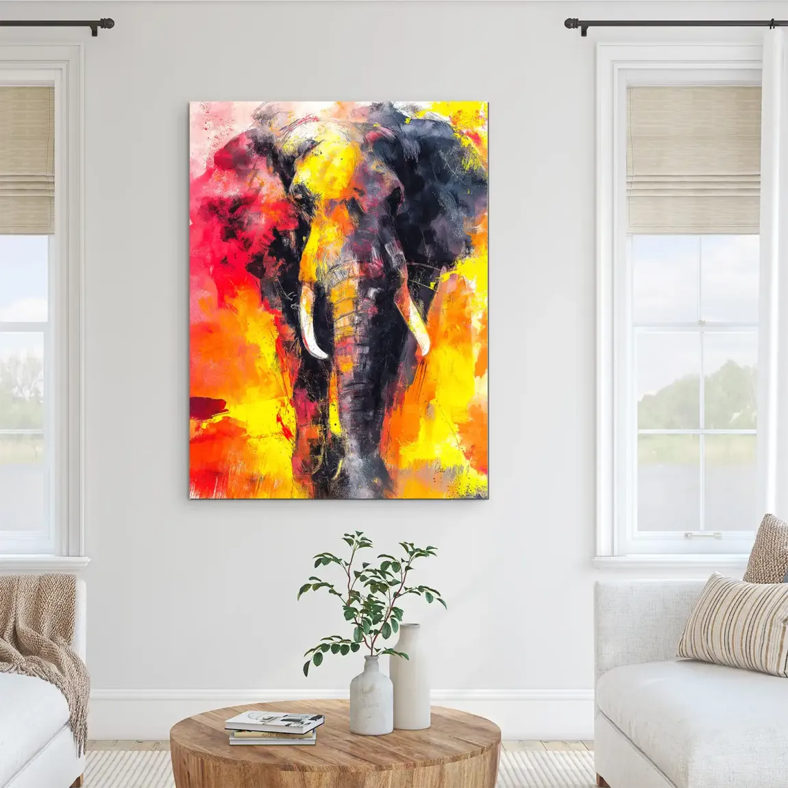 Majestic Elefant Alu Dibond Bild INGALERIE