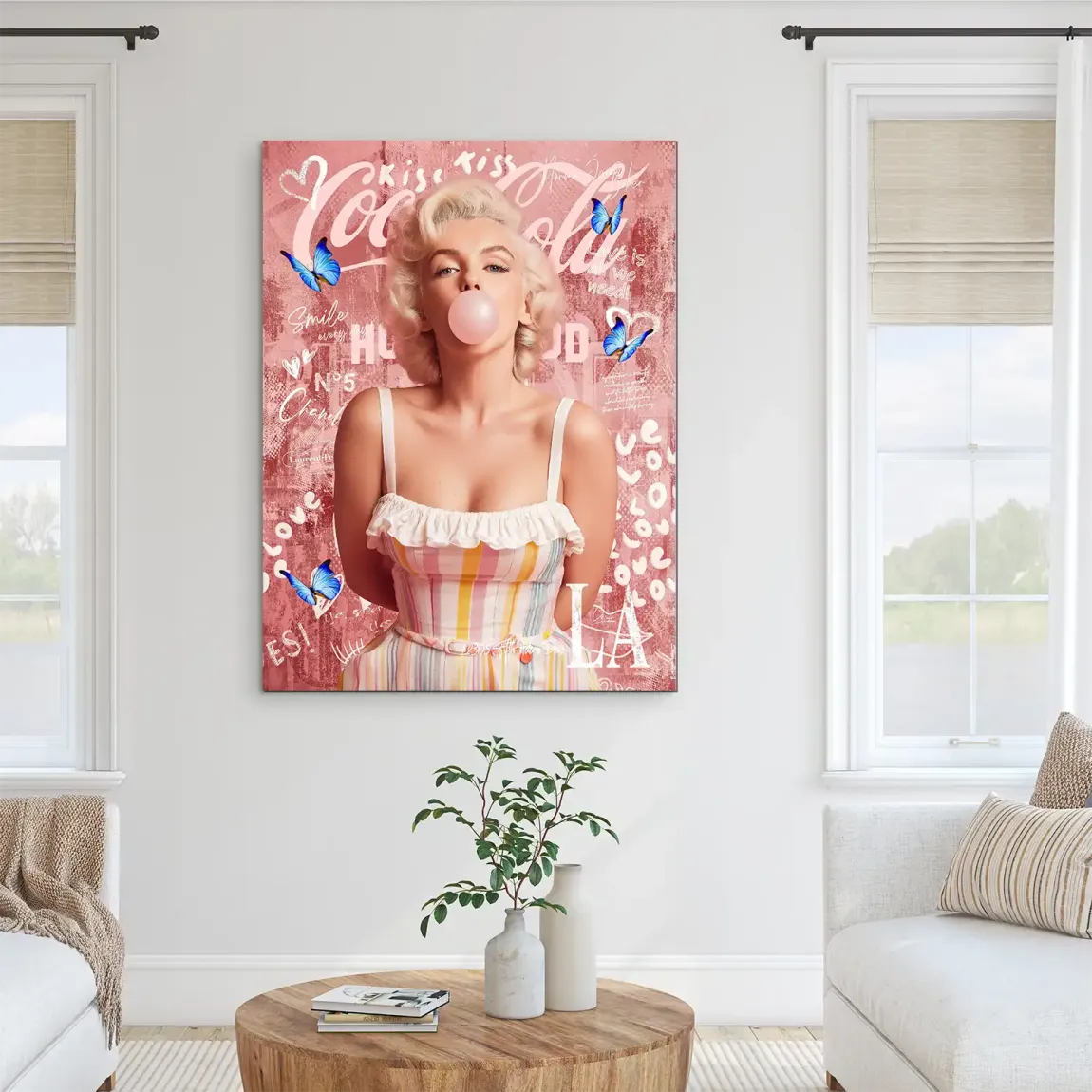 Bubble Pop Hollywood Alu Dibond Bild INGALERIE