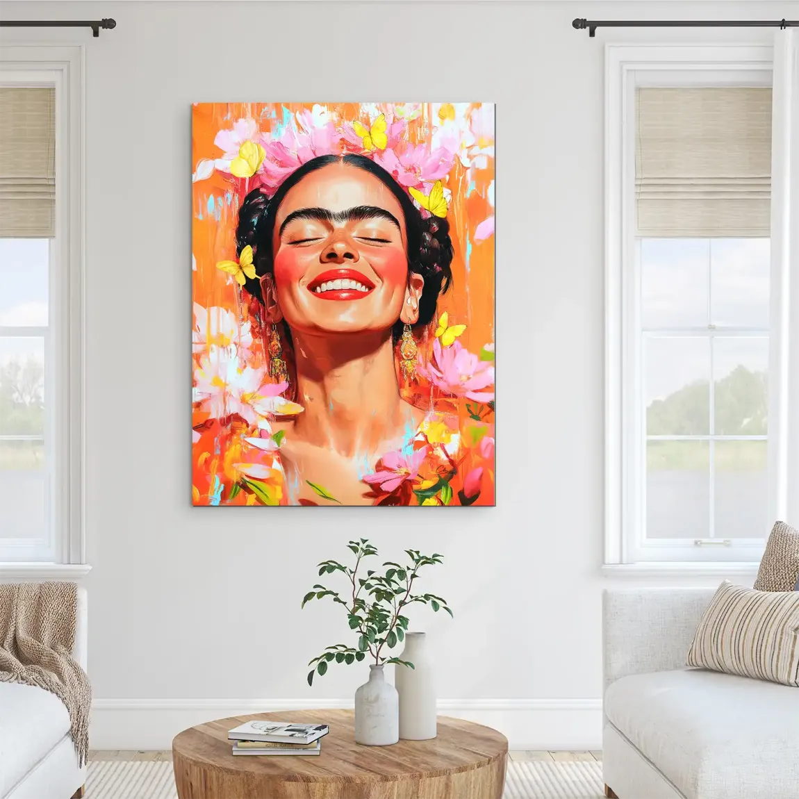Frida Kahlo Blooming Alu Dibond Bild INGALERIE