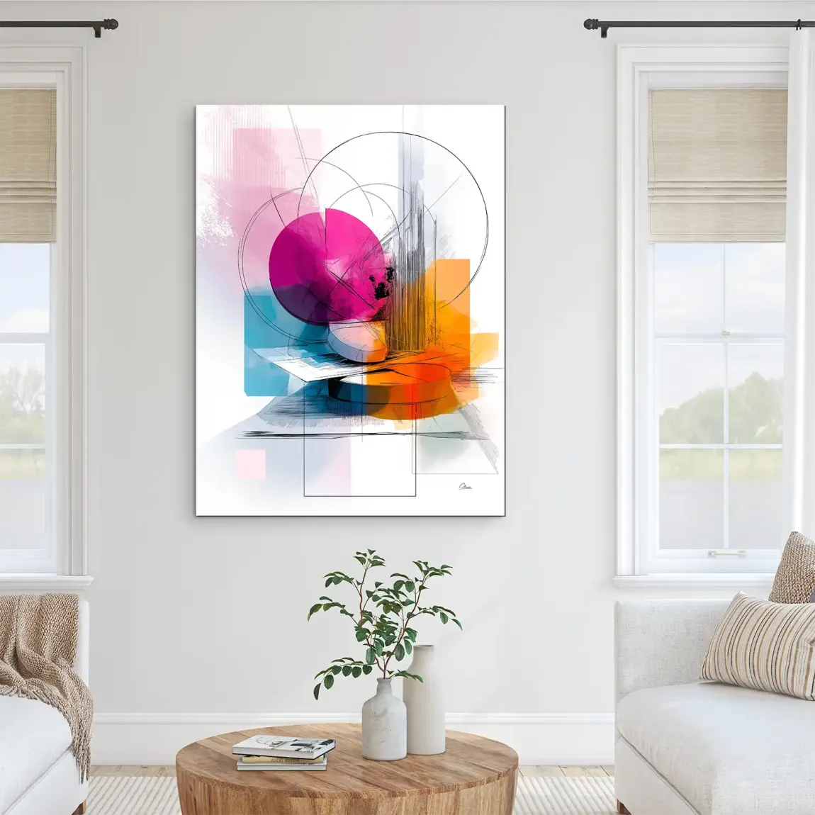 Harmony of Circles Alu Dibond Bild INGALERIE