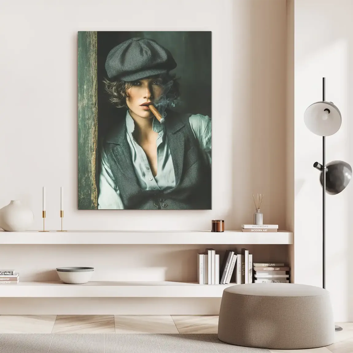 Smoke & Secrets Beauty Alu Dibond Bild INGALERIE