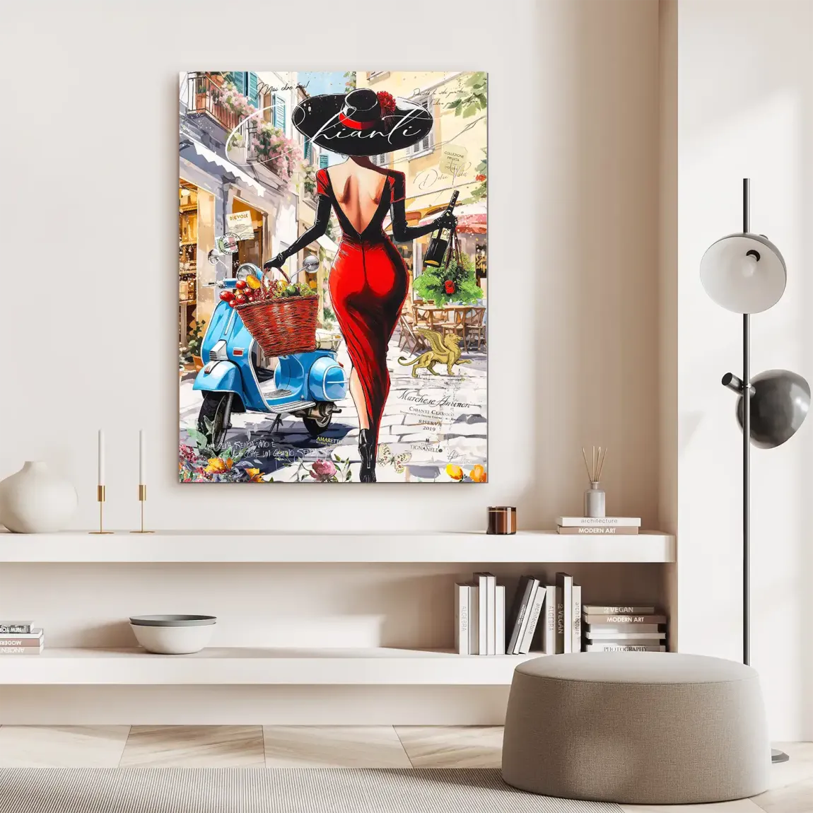 Chianti Gasse Alu Dibond Bild INGALERIE