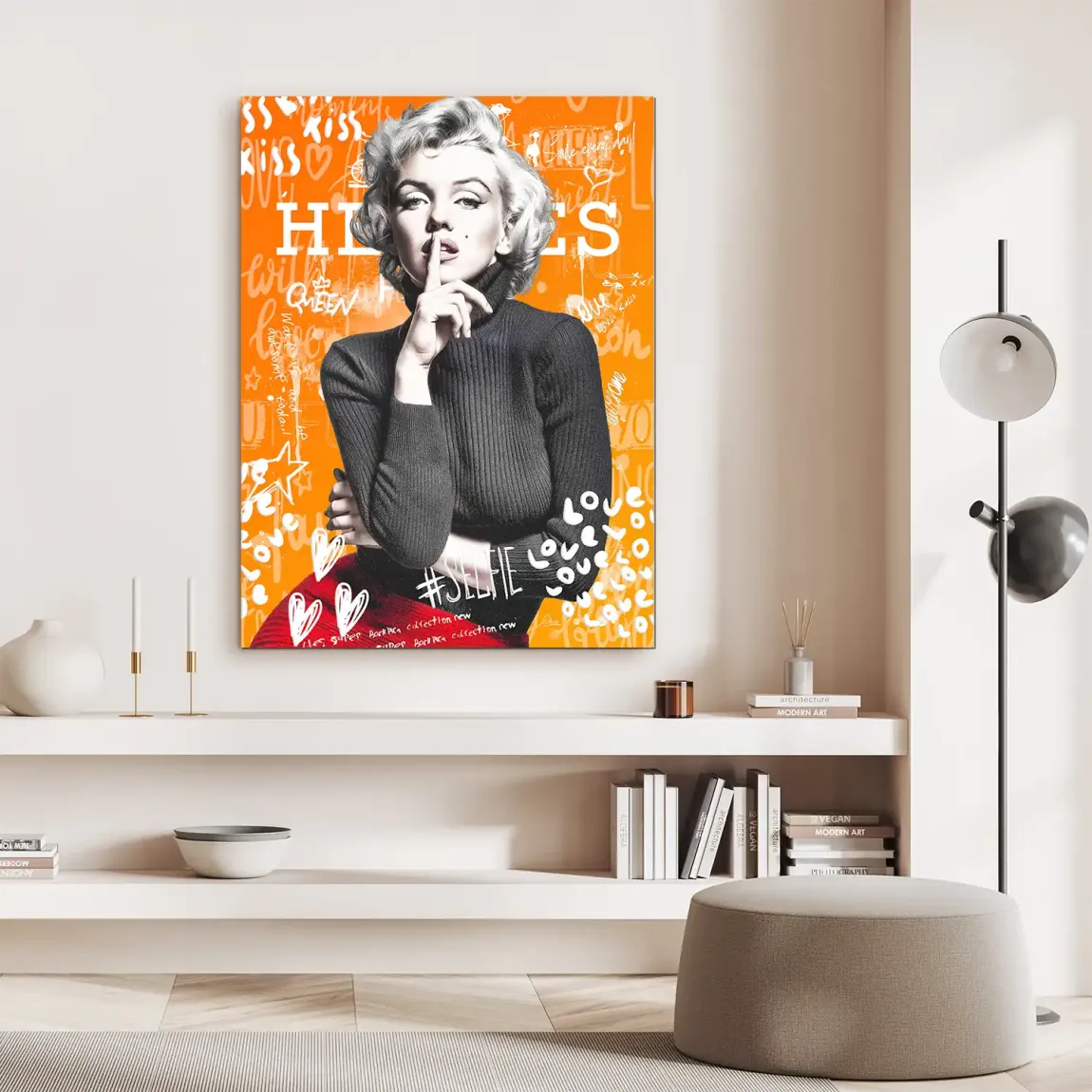 Queen of Silence Pop Alu Dibond Bild INGALERIE