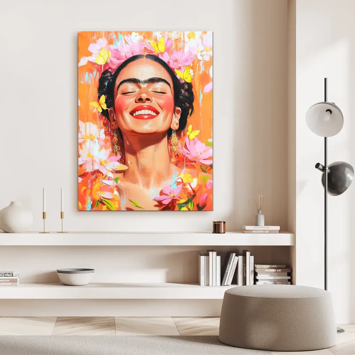 Frida Kahlo Blooming Alu Dibond Bild INGALERIE