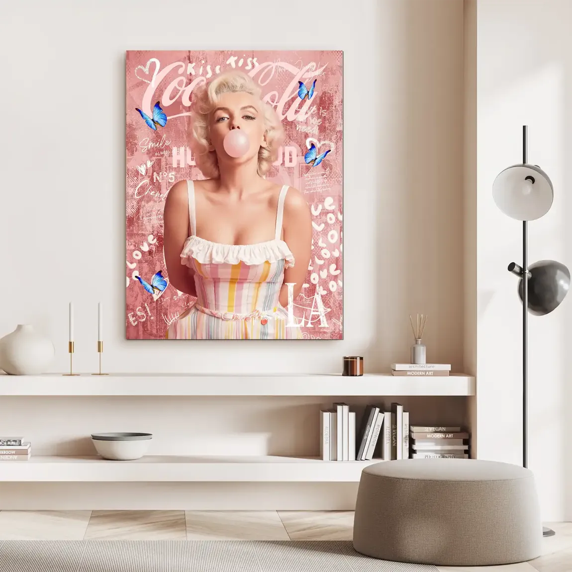 Bubble Pop Hollywood Alu Dibond Bild INGALERIE