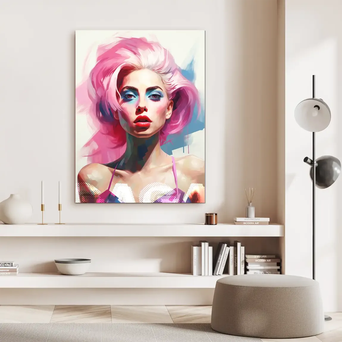 Lady G. in Color Alu Dibond Bild INGALERIE