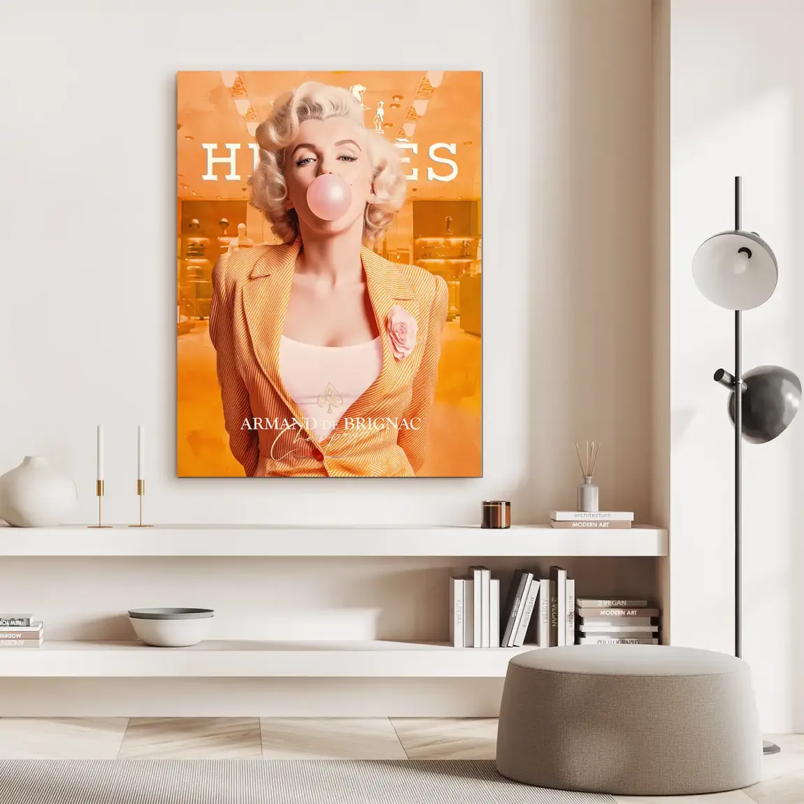 Monroe Bubble Glamour Alu Dibond Bild INGALERIE