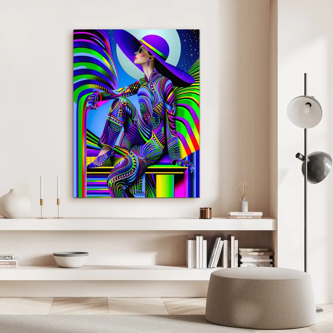 Abstrakt Glamour Alu Dibond Bild INGALERIE