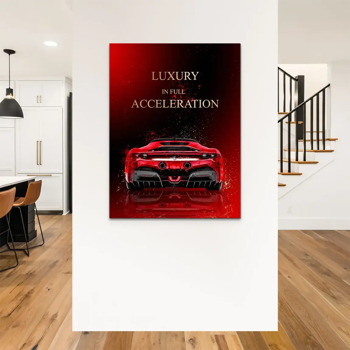 Ferrari Red Art Alu Dibond Bild