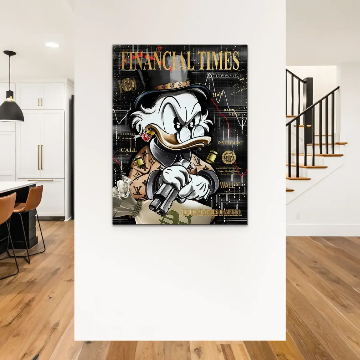 Financial Empire Duck Alu Dibond Bild