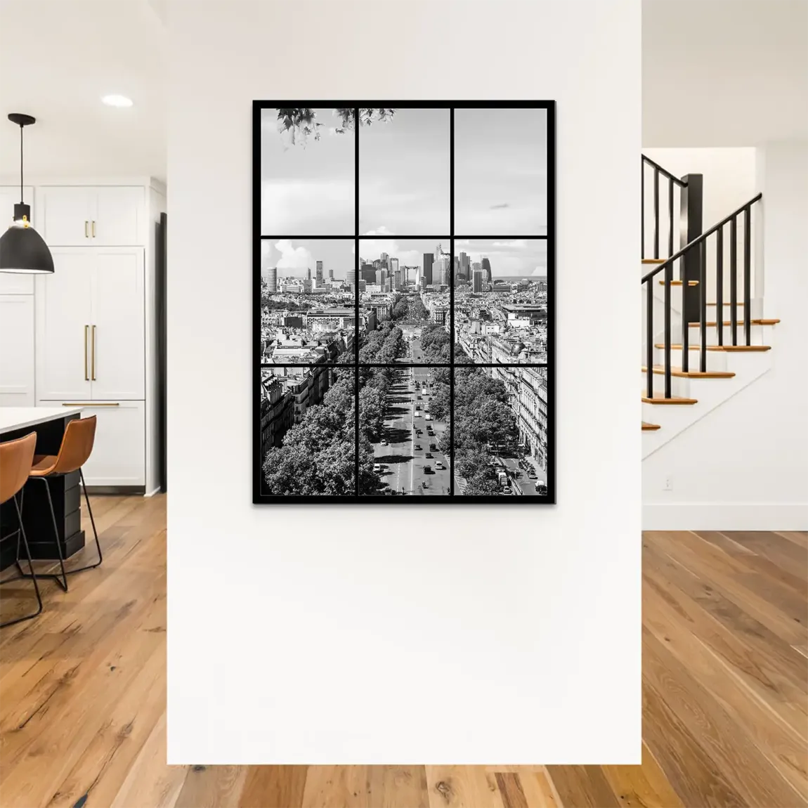 Skyline Avenue Paris Alu Dibond Bild