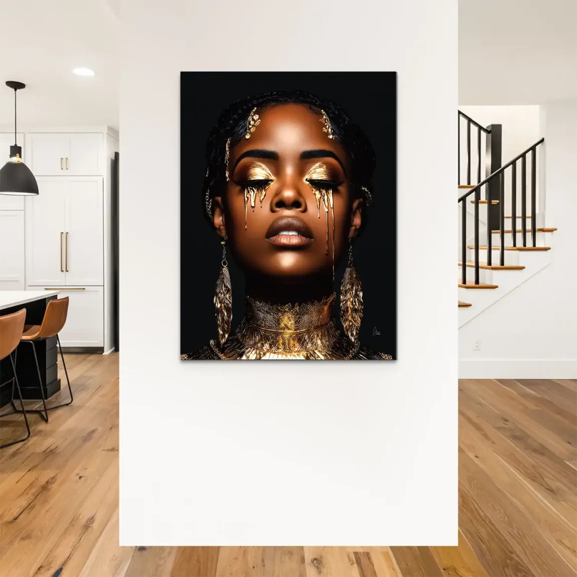 Tears of Gold Alu Dibond Bild