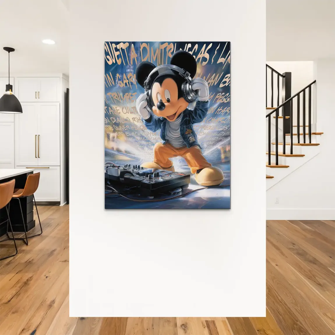 Micky Maus Sound of Style Alu Dibond Bild