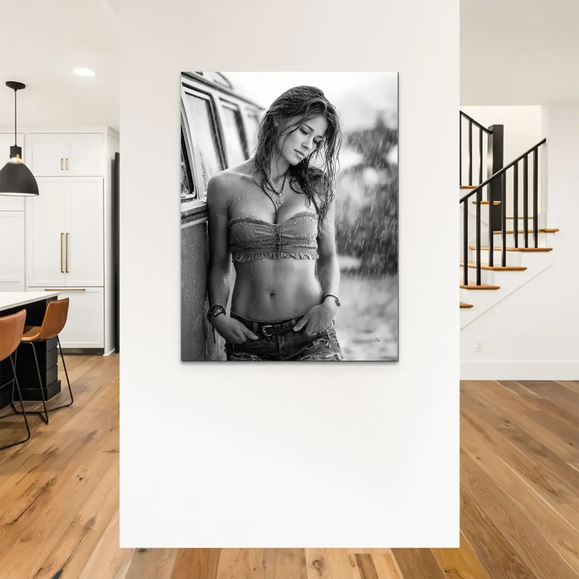 Summer Rain Alu Dibond Bild