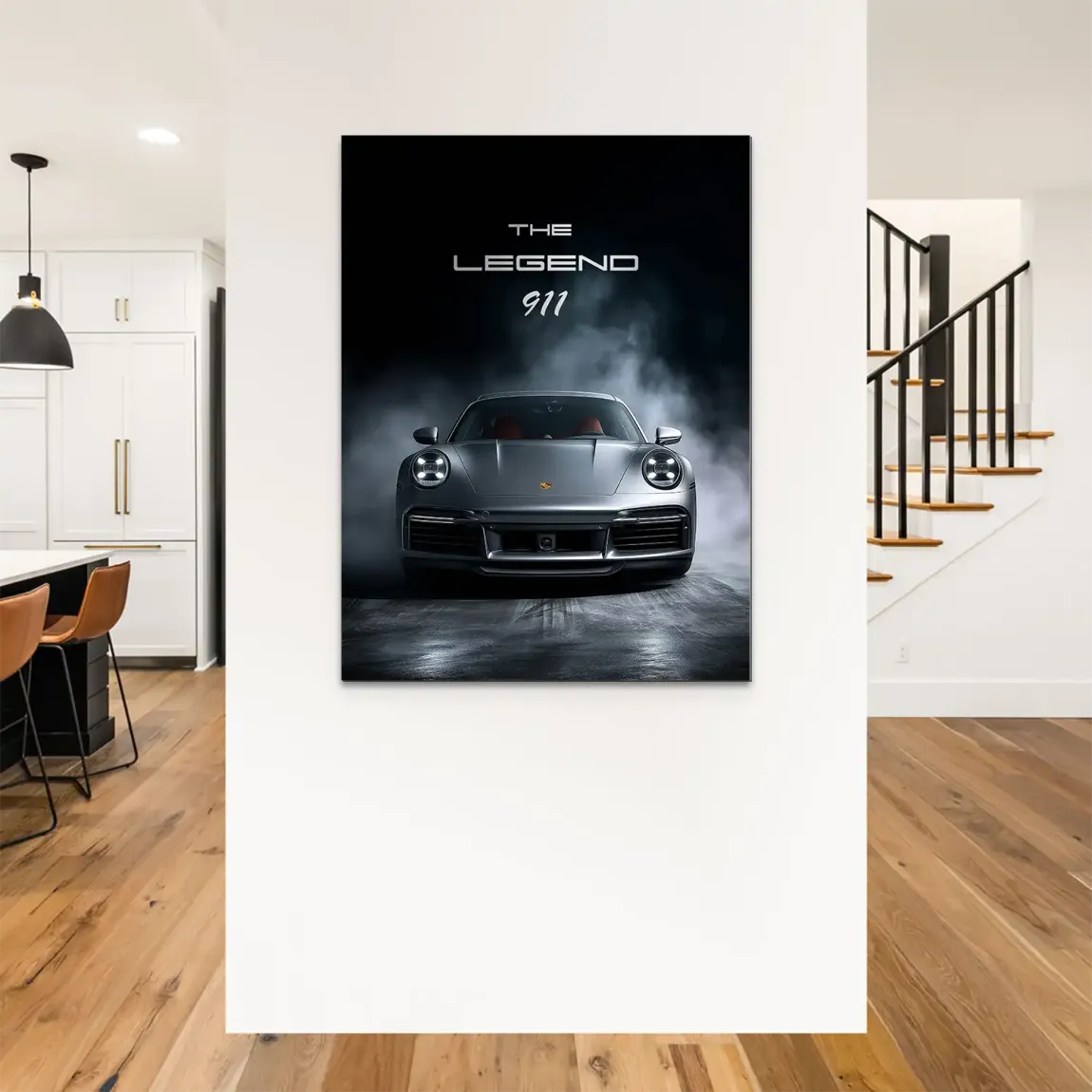 Silver Legend Porsche 911 Alu Dibond Bild