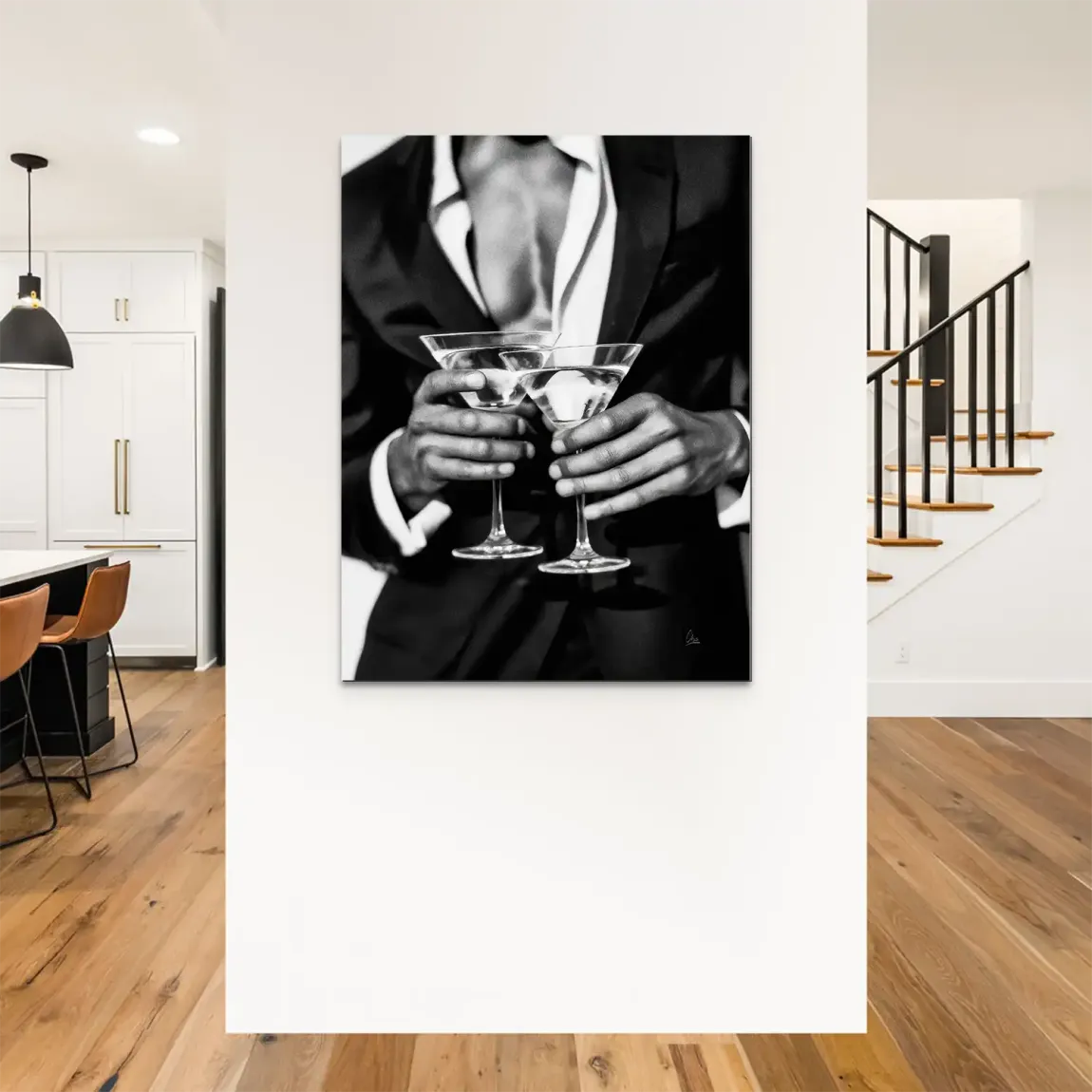 Gentleman Noire Alu Dibond Bild