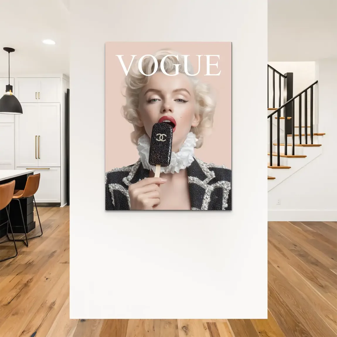 Marilyn Coco Eis Alu Dibond Bild