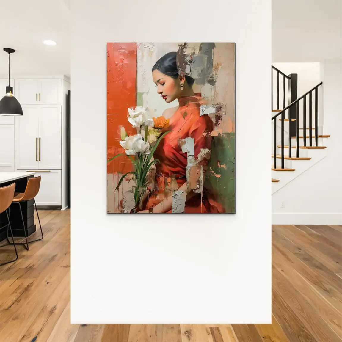 Silent Orchid Beauty Alu Dibond Bild