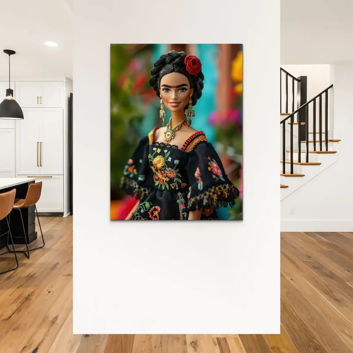 Frida Barbie Smile Alu Dibond Bild