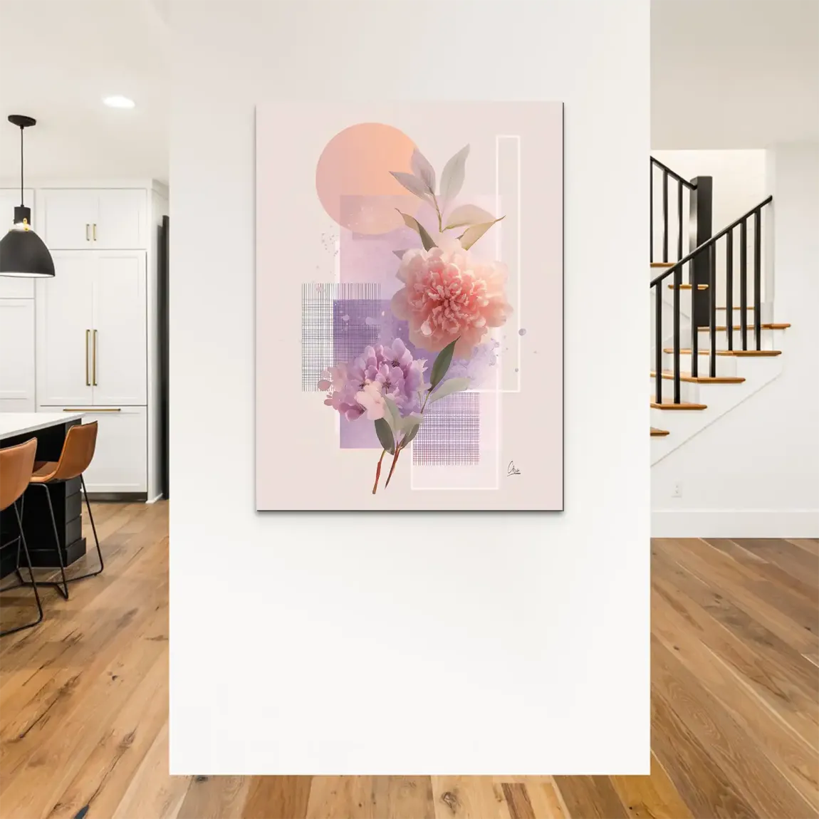 Soft Petal Harmony Alu Dibond Bild