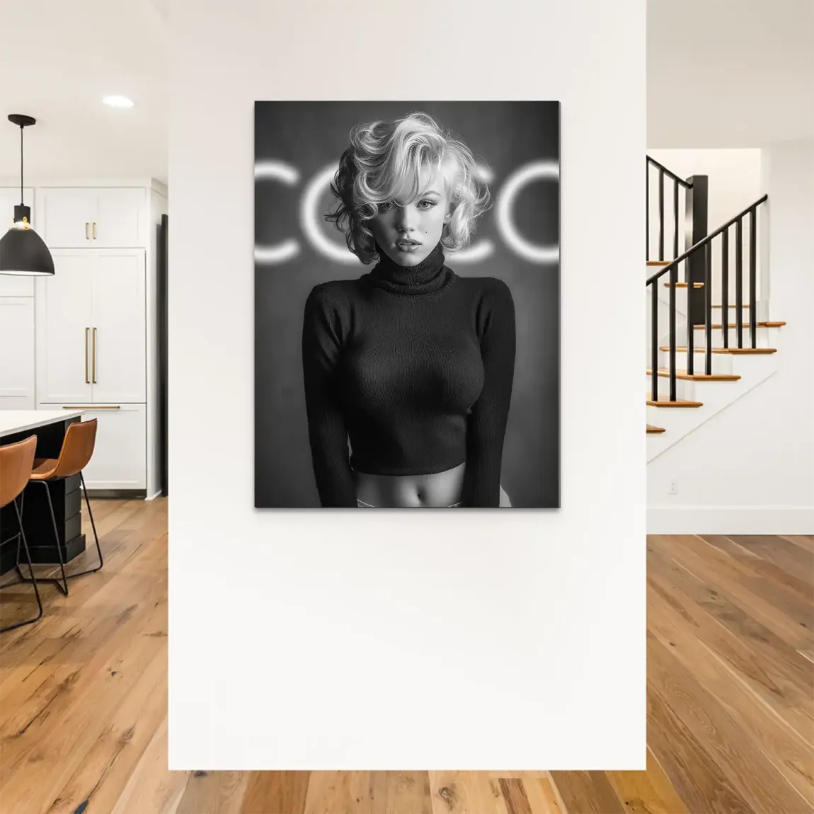 Marilyn Coco Glamour Alu Dibond Bild