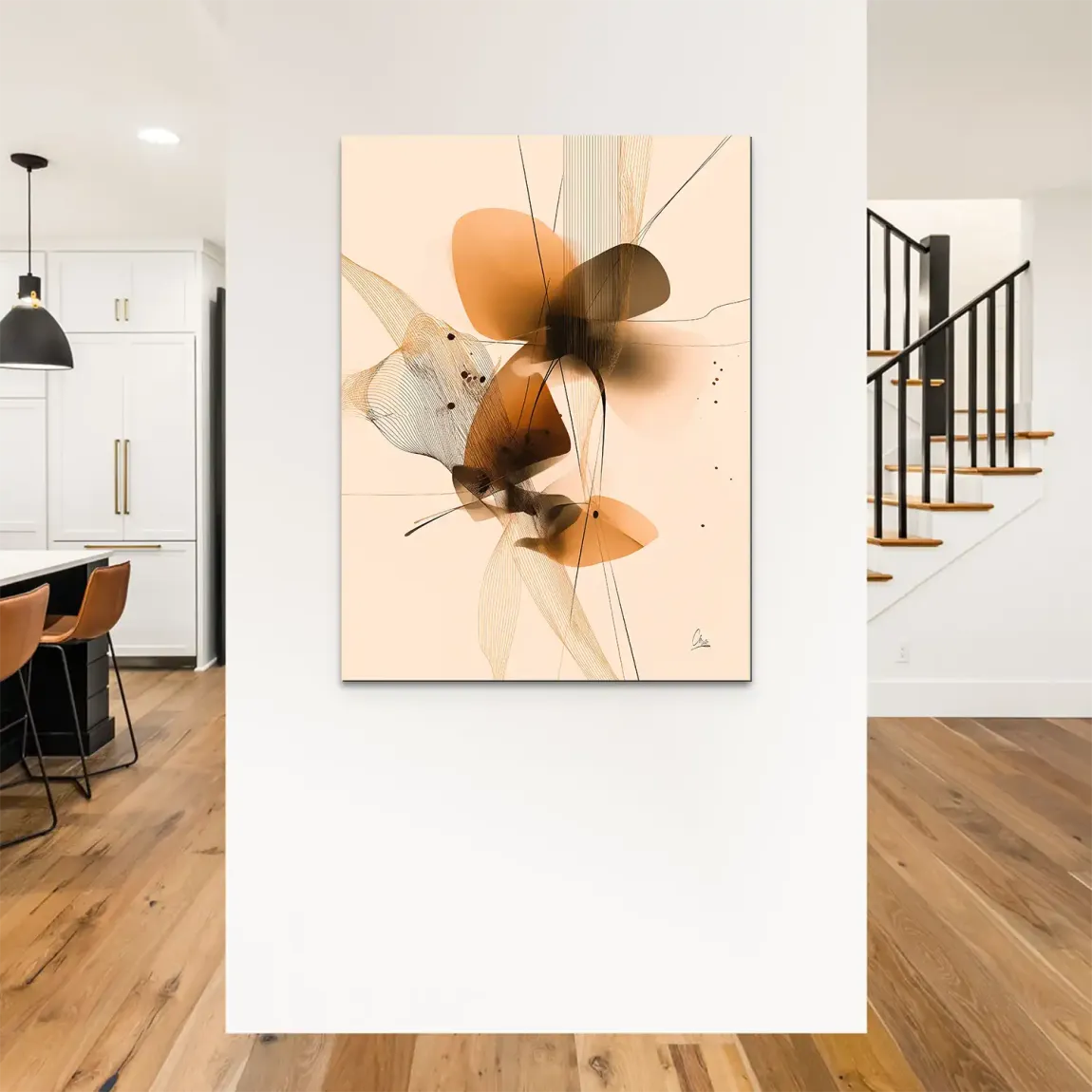 Amber Flow Harmony Alu Dibond Bild