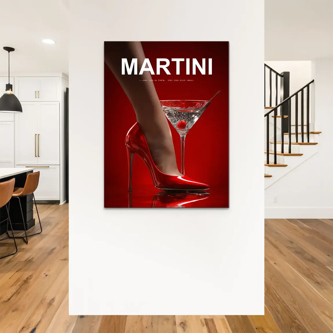 Martini Red Desire Alu Dibond Bild