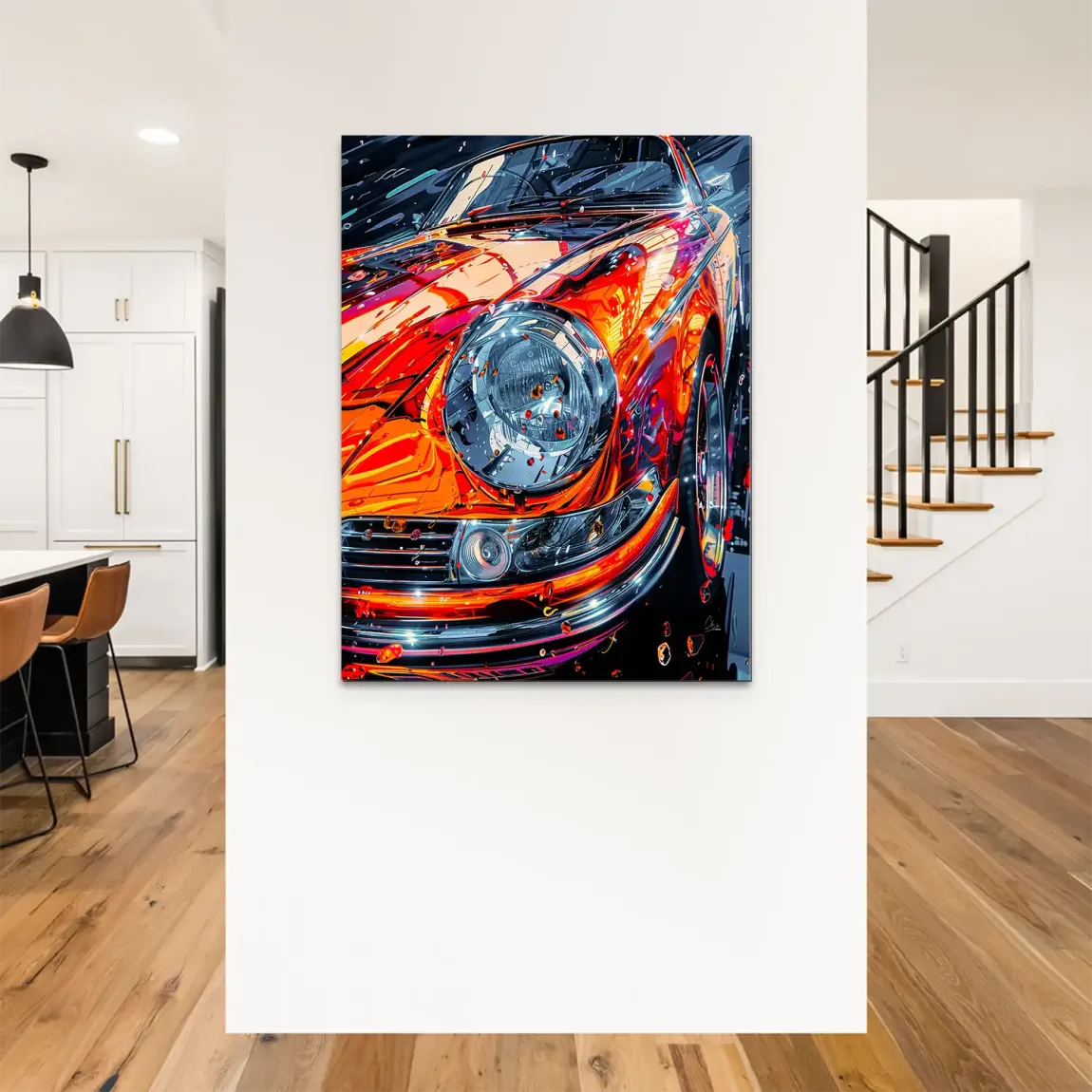 Vivid Motion 911 Porsche Alu Dibond Bild