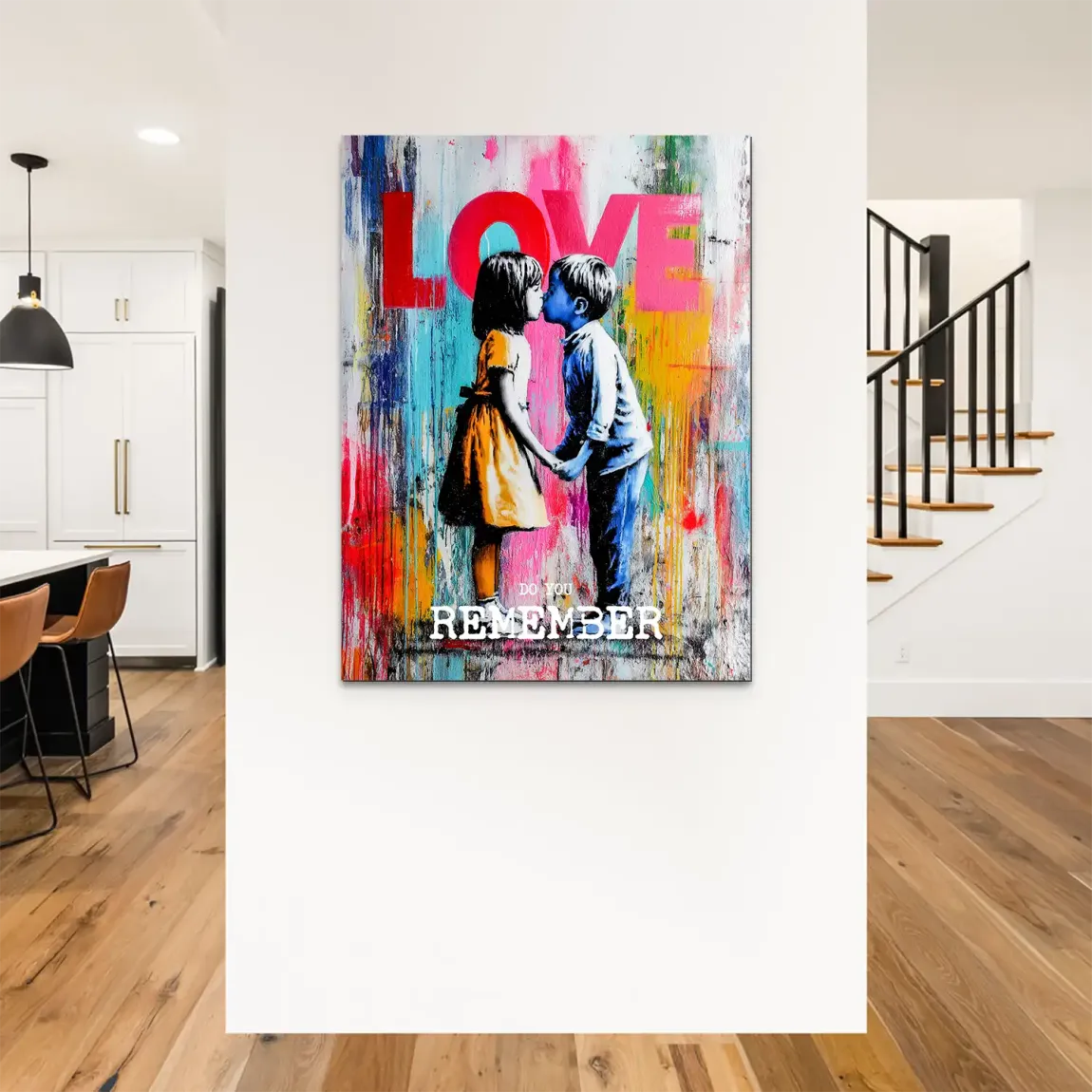 First Kiss Alu Dibond Bild