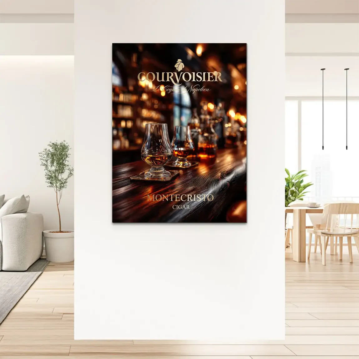 Amber Delight Cognac Alu Dibond Bild