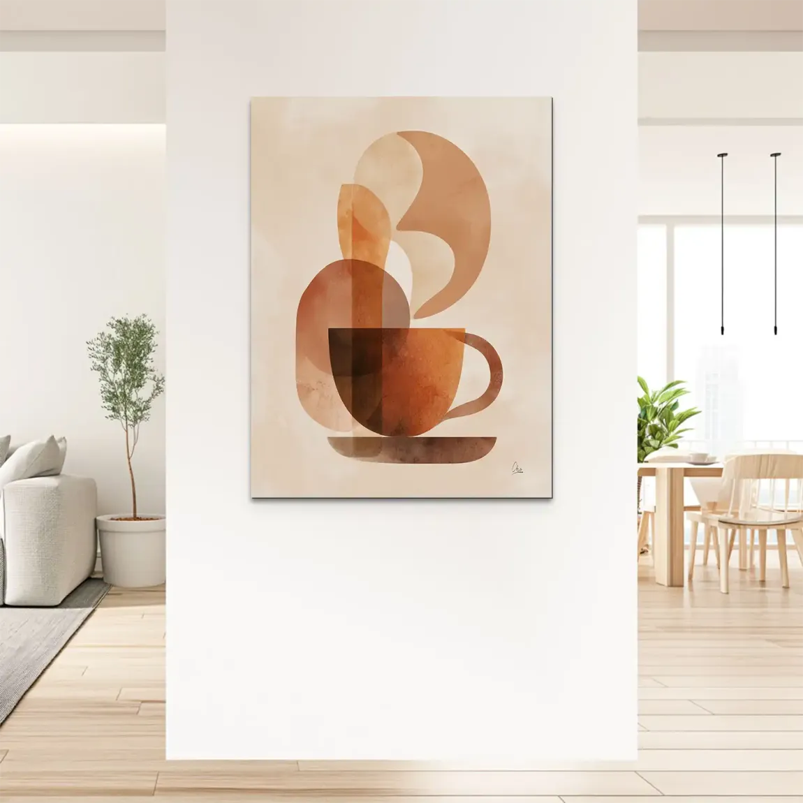 Warm Aroma Alu Dibond Bild