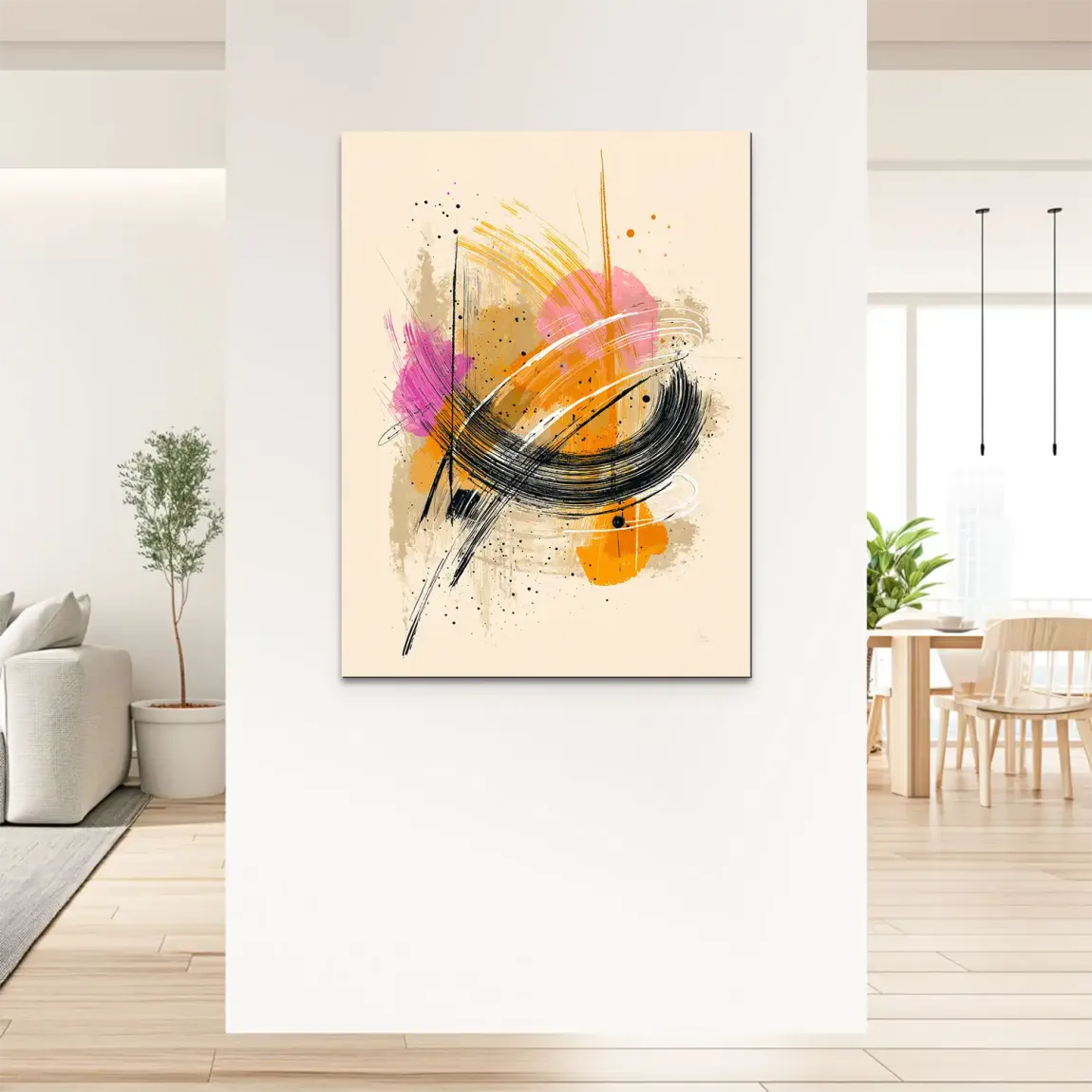 Modern Energie Abstrakt Alu Dibond Bild