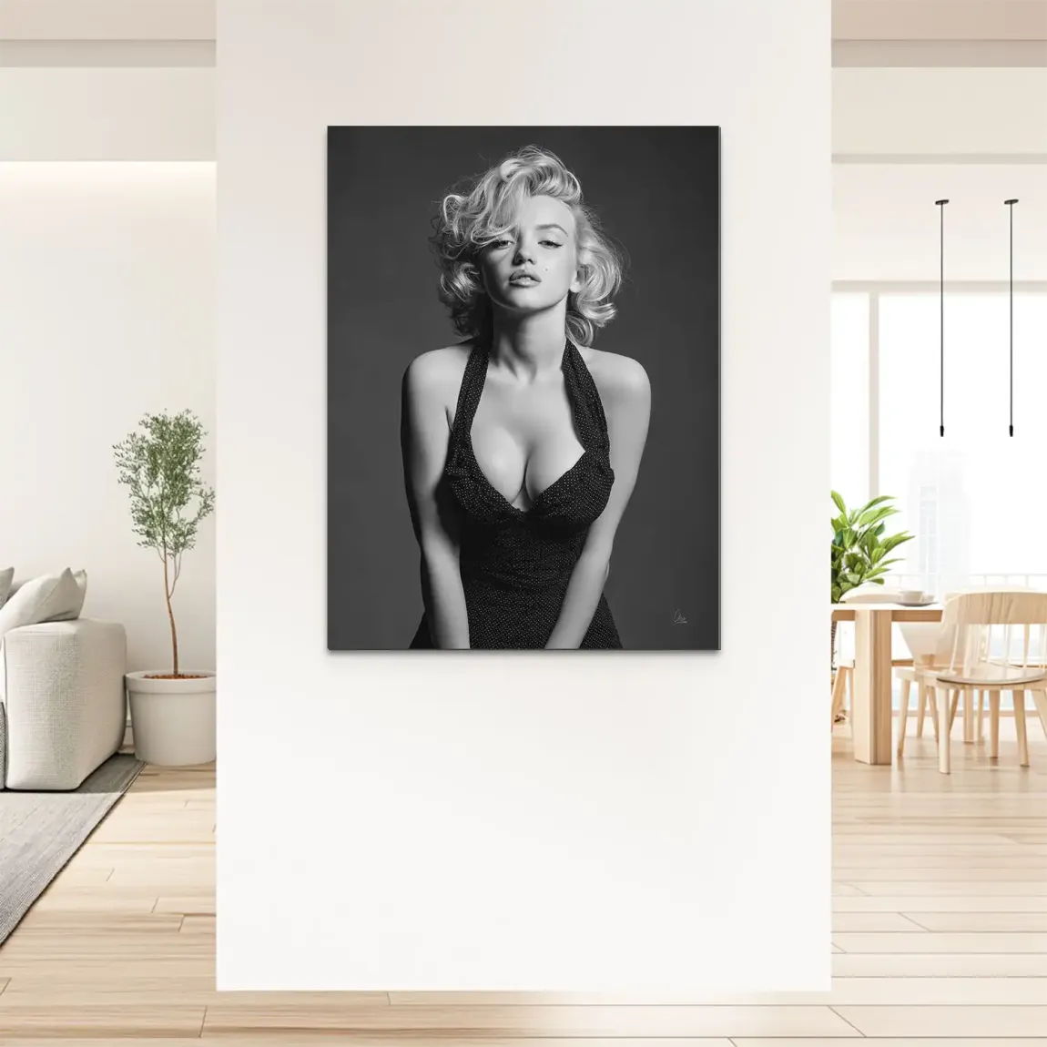 Marilyn Monroe Charm Alu Dibond Bild