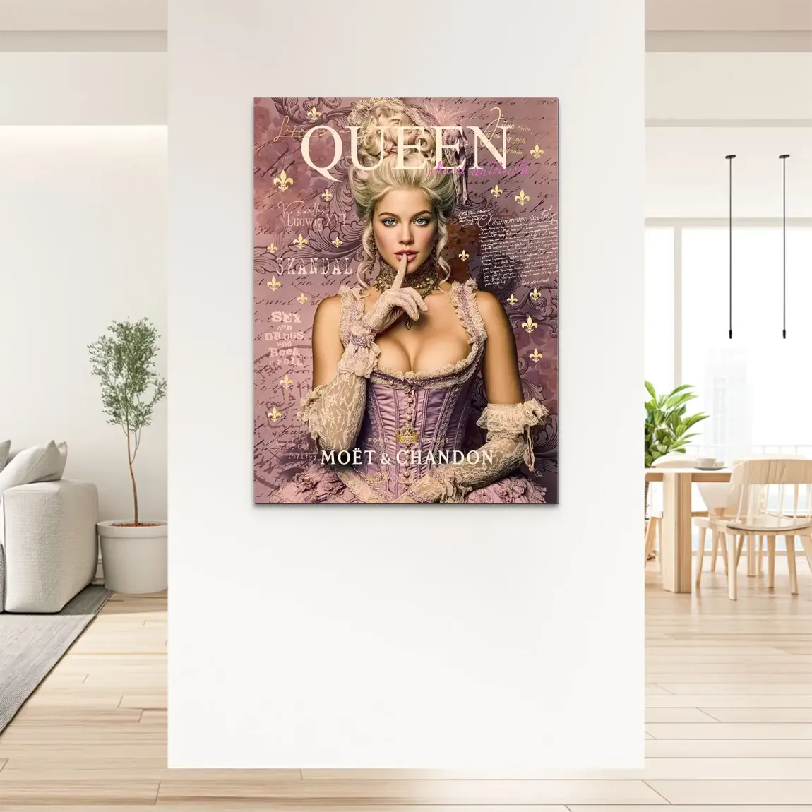 Marie Antoinette Rebell Art Alu Dibond Bild