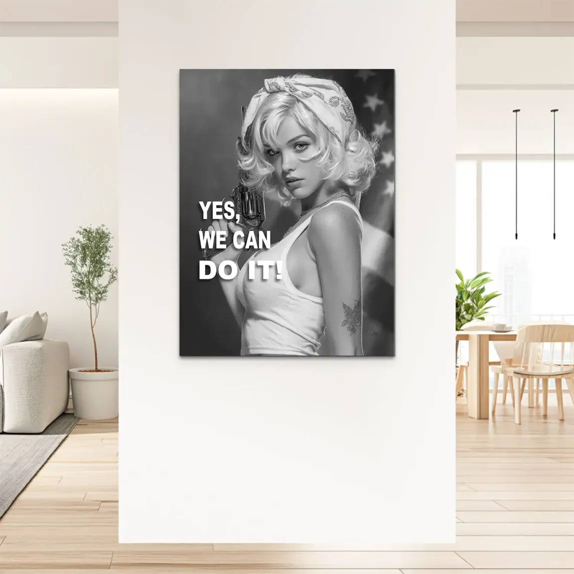 Yes we can Alu Dibond Bild